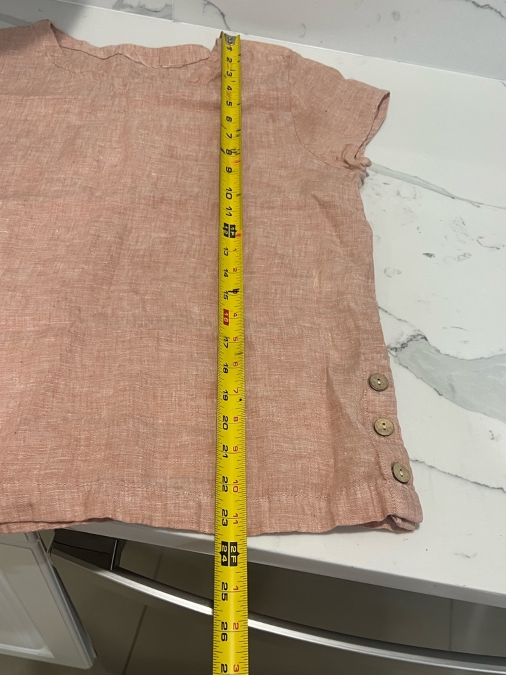 Women’s 100% linen top size medium - Picture 6 of 6